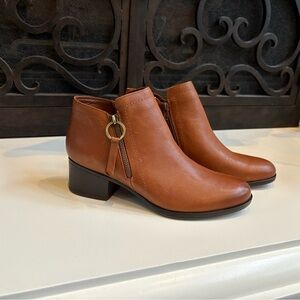 Naturalizer Denali Leather Ankle Boots Size 10W